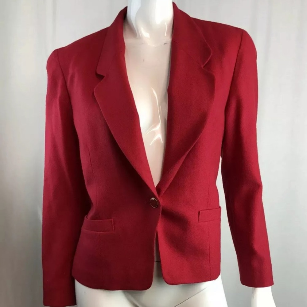 Pendleton Wool Single Button Blazer Jacket - image 3